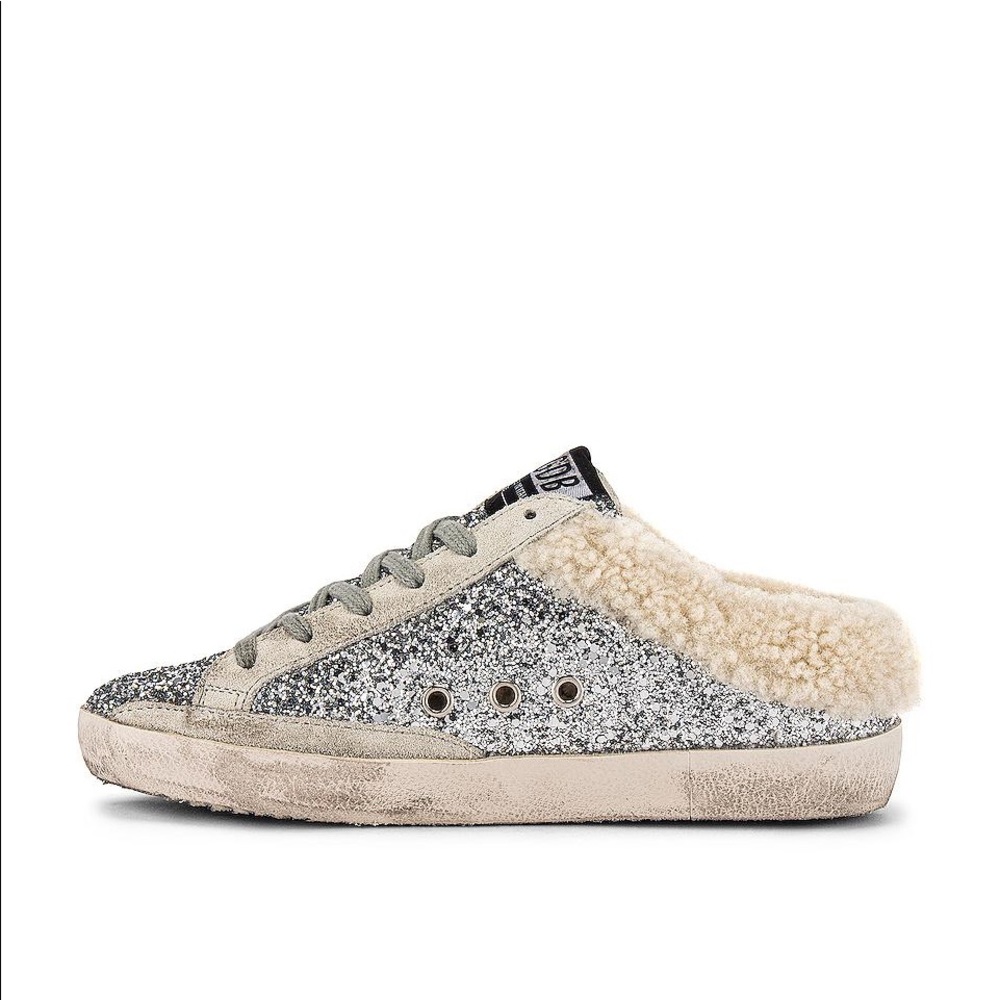 Golden Goose Sabot Glitter Shearling Slip On - Picture 3 of 3